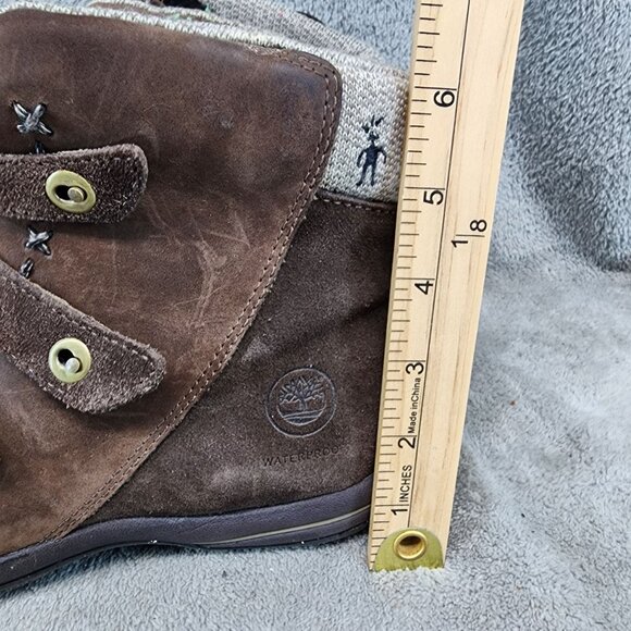 Smartwool x Timberland Shoes Womens Size 6.5 Brown Suede Vibram Ecostep Boots - Picture 2 of 15